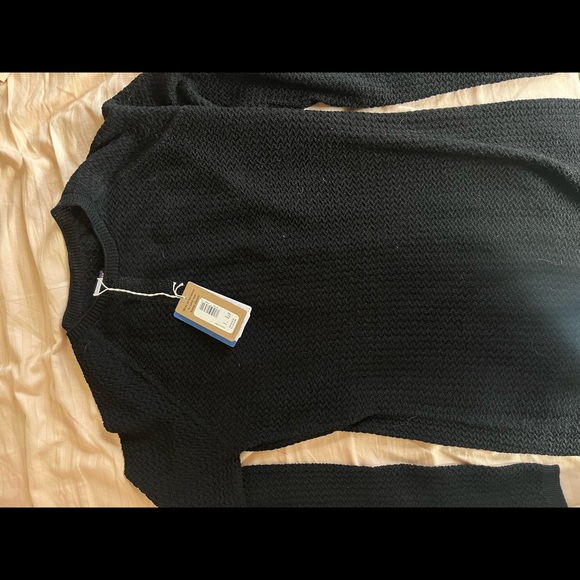 Women’s capilene Air crew black wool baselayer - Picture 3 of 4